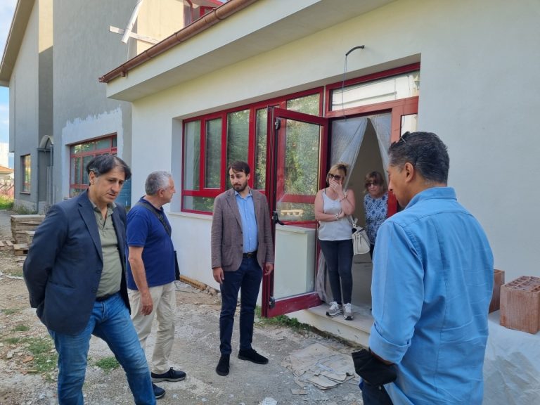 Scuola Cirese, sopralluogo del Comune di Rieti