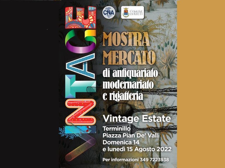 Il 14 e 15 agosto al Terminillo con il Mercato del Vintage di CNA Rieti e Comune