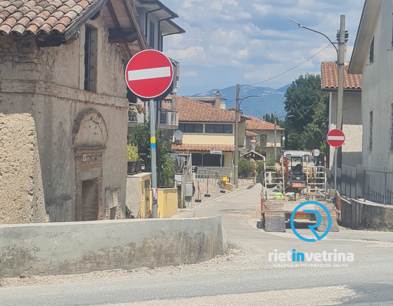 Lavori per nuova fognatura a Piani Poggio Fidoni