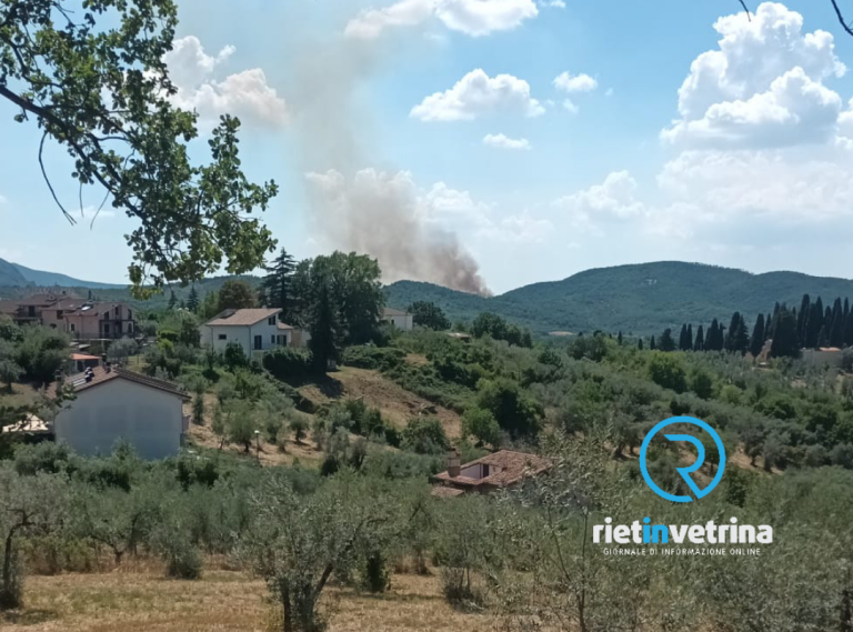 Ancora focolai su Monte Calvo di Scandriglia