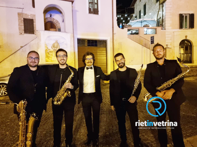 Sold out a Greccio per il concerto del M° Emanuele Stracchi con Phoinikes Sax Quartet