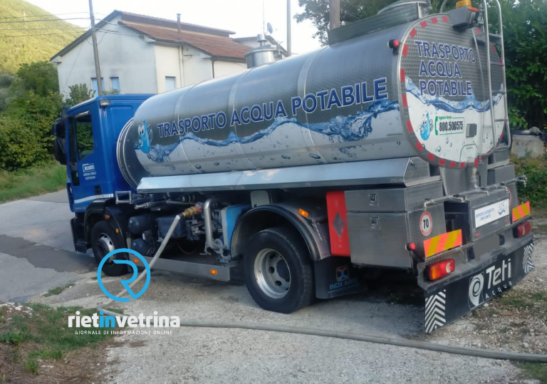 Guasto rete idrica a Piè di Moggio. Sul posto una autocisterna con acqua potabile