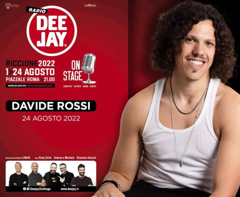 Il reatino Davide Rossi a Riccione per la finale di “DeeJay On Stage”