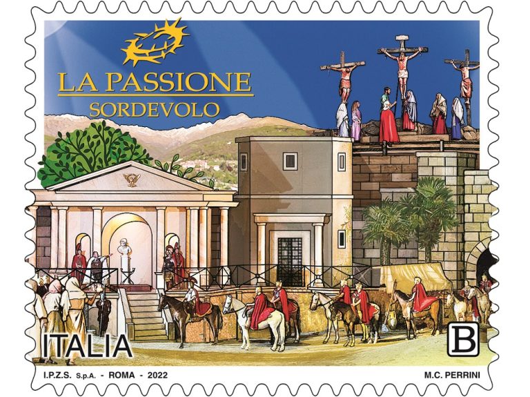 Emesso francobollo dedicato alla Passione di Sordevolo