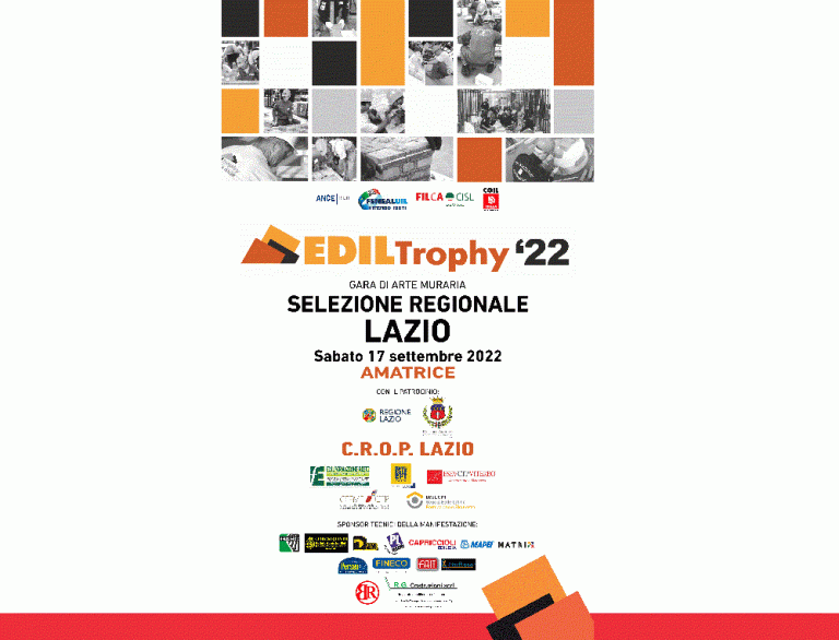 Ediltrophy 2022: ad Amatrice il 17 settembre la gara di arte muraria