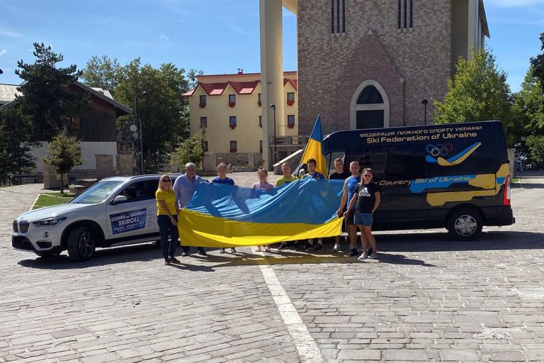 Nazionale Ucraina Skiroll arrivata al Terminillo. Battisti: “Siete nostri ospiti, un orgoglio”