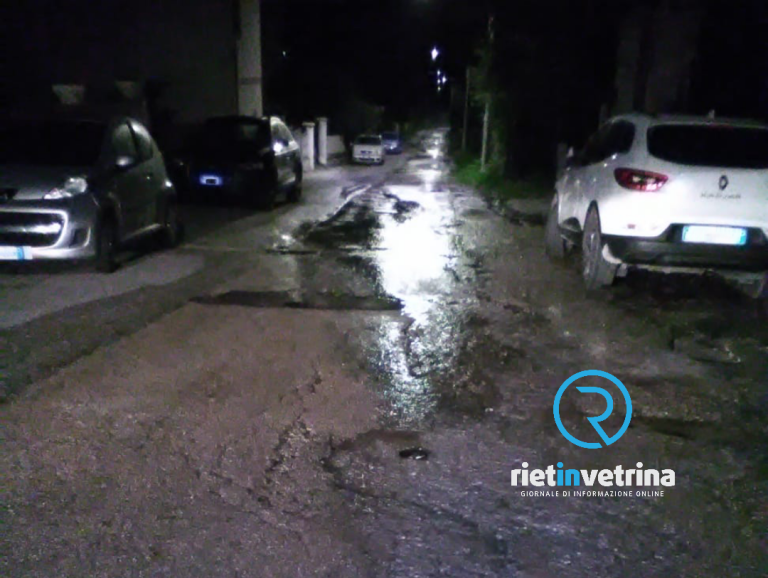 SEI TU IL REPORTER – Copiosa perdita di acqua a Lisciano