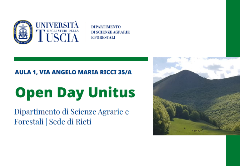 Open Day Unitus, il dipartimento DAFNE presenta a Rieti la rinnovata offerta formativa
