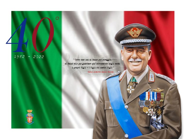Il 3 settembre l’Arma dei Carabinieri ricorda Carlo Alberto Dalla Chiesa nel 40° anniversario della morte
