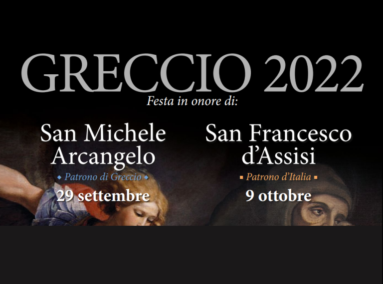 Greccio si prepara a festeggiare san Michele Arcangelo e san Francesco d’Assisi
