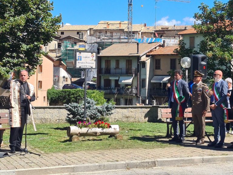 Leonessa intitola un largo all’11° reggimento trasmissioni dell’Esercito Italiano