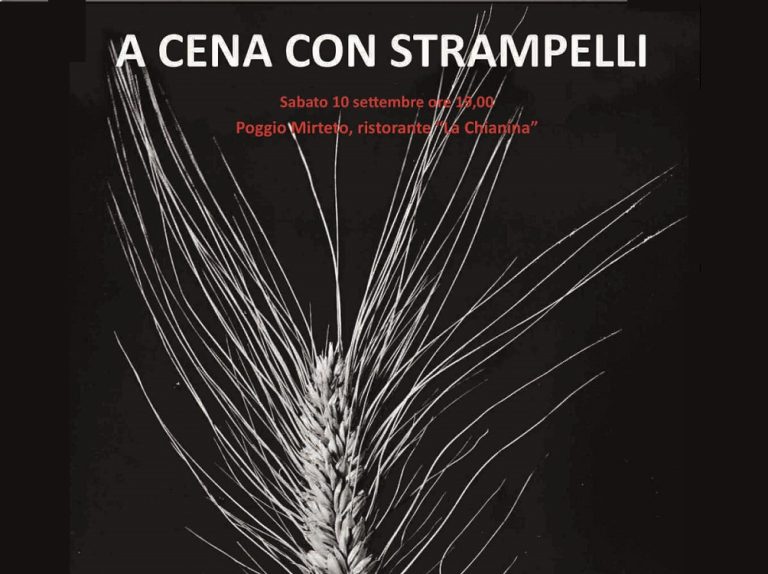 “A  cena con Strampelli”, sabato 10 settembre a Poggio Mirteto