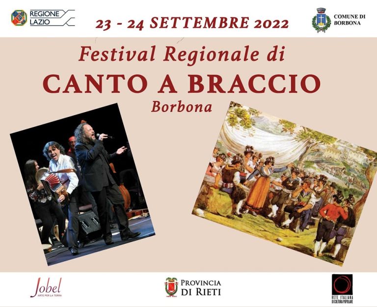Torna il Festival Regionale di Canto a Braccio di Borbona, il 23 e 24 settembre 2022