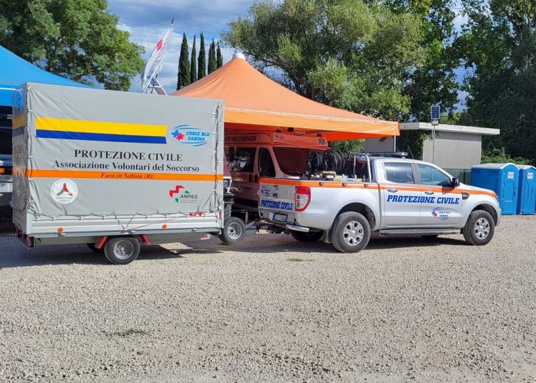 Croce Blu Sabina e Anpas Lazio in soccorso della popolazione di Senigallia