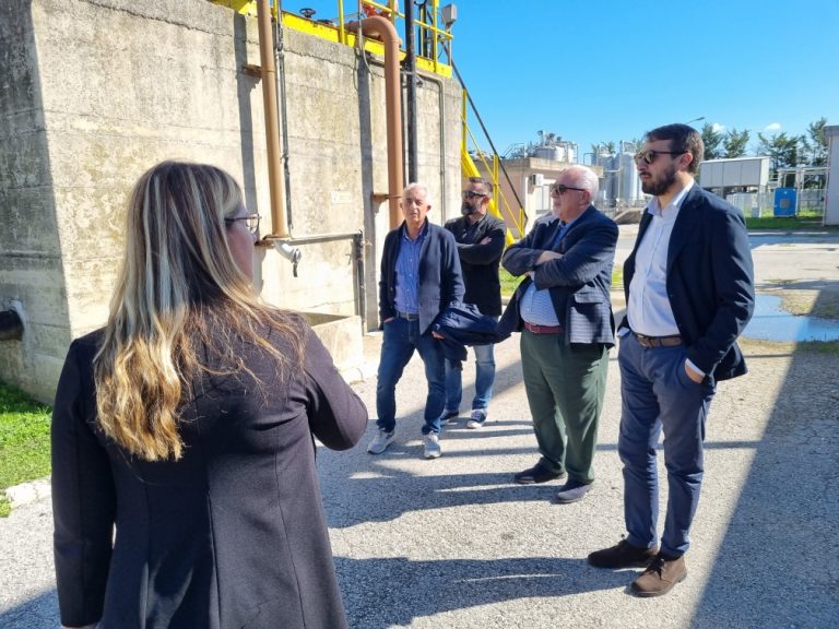 Sopralluogo al depuratore di Campo Saino da parte di Comune e APS