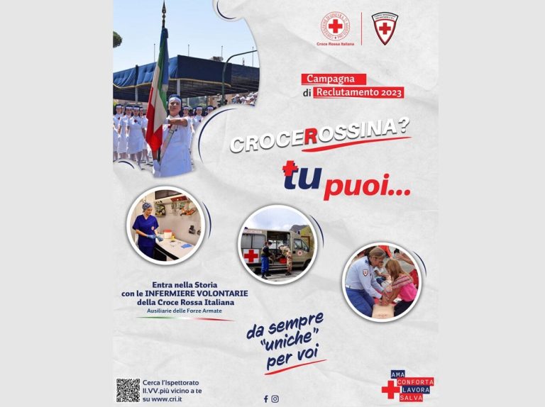 Infermiere volontarie della Croce Rossa Italia, puoi farne parte anche tu!