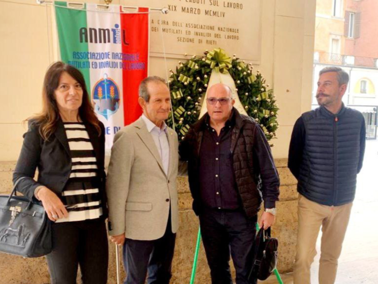 Commemorazione ANMIL morti sul lavoro. Presenti Mestichelli e Rositani