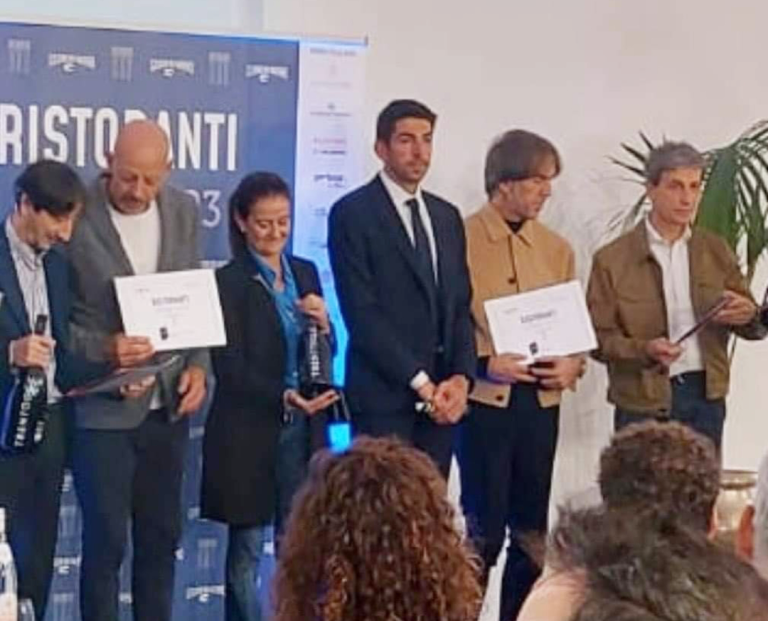 I fratelli Serva de La Trota ricevono il Premio Tre Forchette a Palazzo Brancaccio