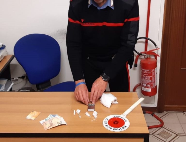 Borgorose, Carabinieri arrestano albanese trovato con cocaina nell’auto