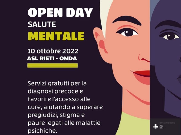 Giornata mondiale della Salute Mentale, il 10 ottobre (H)Open Day con visite, colloqui, screening gratuiti