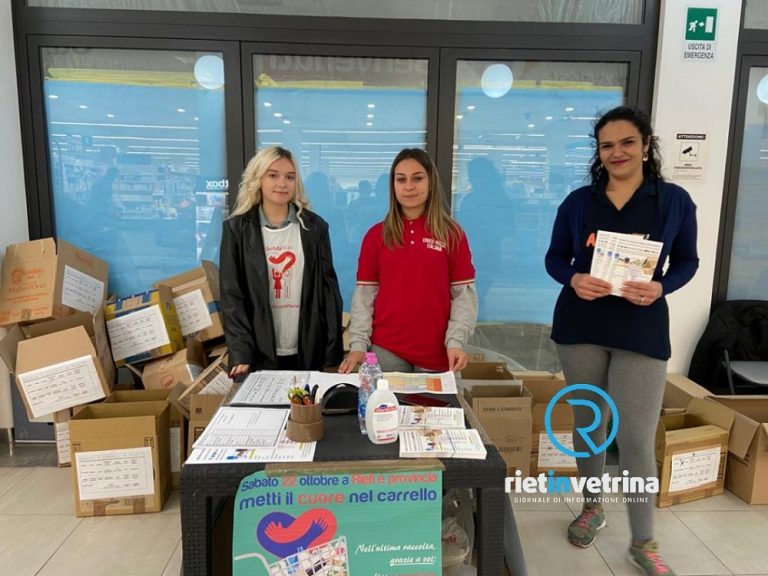 “Metti il cuore nel carrello”, si può donare fino al pomeriggio di oggi sabato 22 ottobre