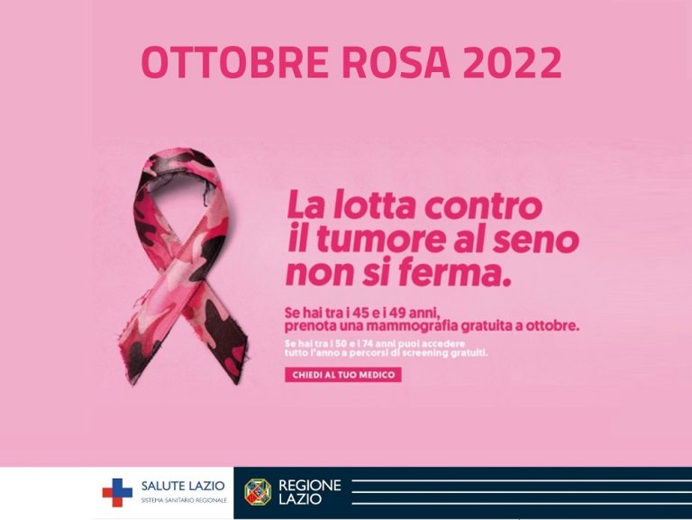 Torna l’Ottobre Rosa con screening gratuiti per le donne tra i  45 e i 49 anni