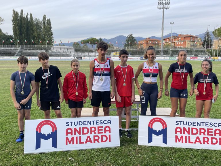40 atleti della Studentesca Milardi ai Campionati Junior e Promesse 2025