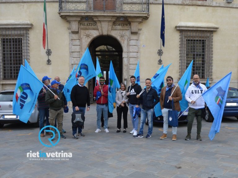 A&A, la UIL Rieti in sit-in di fronte alla Prefettura