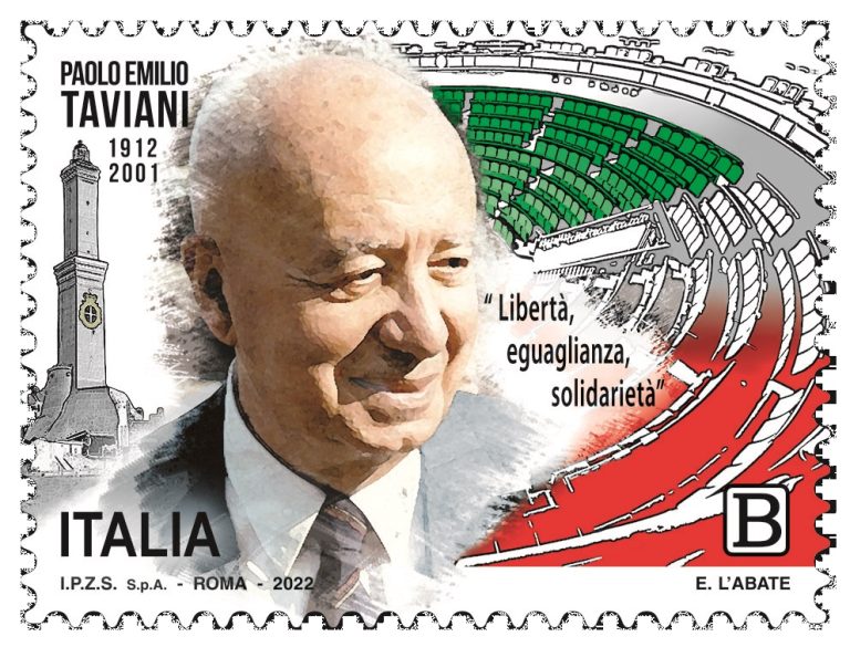 Emesso francobollo dedicato a Paolo Emilio Taviani