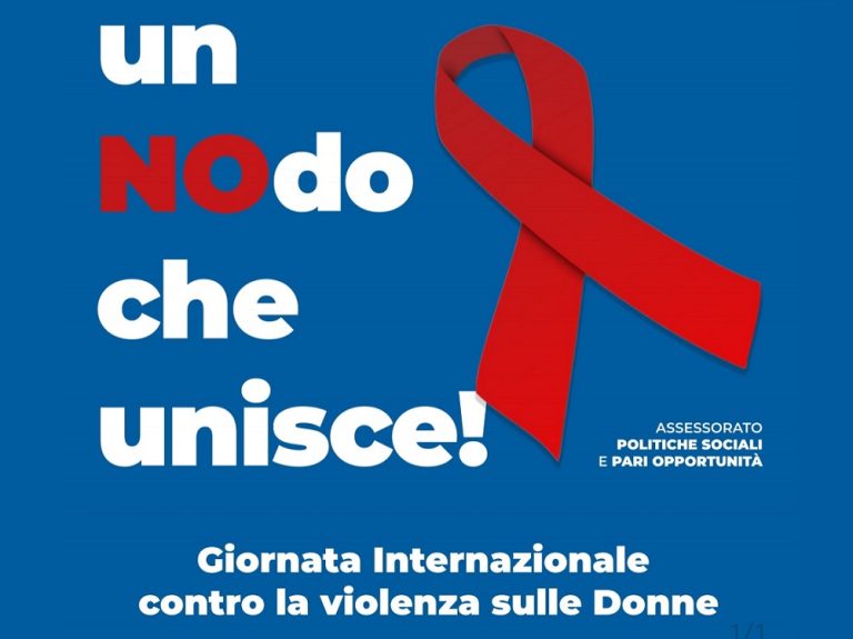 “Un NOdo che unisce”, l’iniziativa per condannare la violenza contro le donne