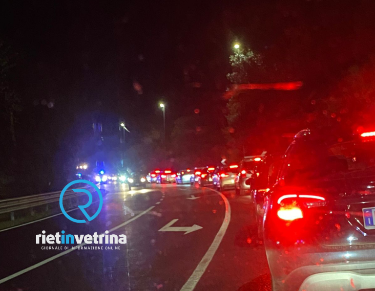 Incidente sulla Salaria per Roma bivio Poggio San Lorenzo
