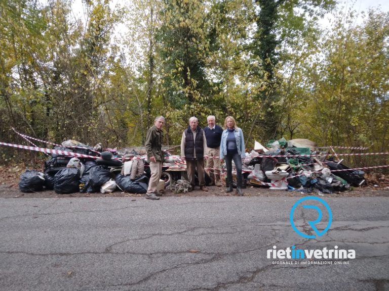 I “Volontari per Forza” bonificano l’area tra Greccio e Piè di Moggio