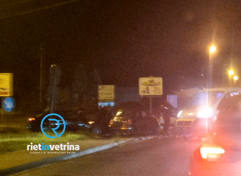 Incidente sulla Salaria per L’Aquila. Tre auto coinvolte