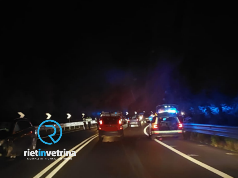 Incidente stradale. Salaria per Roma bloccata altezza Ornaro