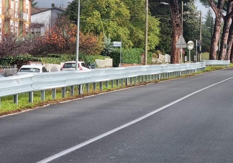 Installato il primo guardrail sulla Terminillese