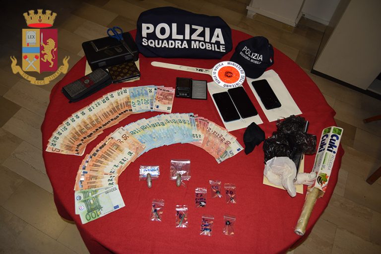 Spaccio di droga, tre nigeriani arrestati dalla Polizia di Rieti
