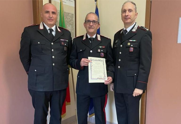 Poggio Mirteto, il vice comandante stazione di Scandriglia, Claudio Secci, lascia il servizio attivo