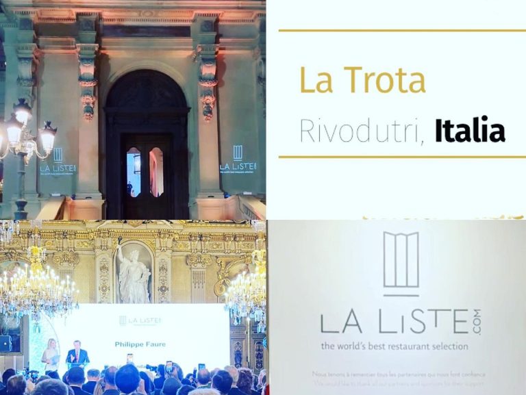 La Liste 2023, La Trota al 9° posto tra i migliori ristoranti italiani