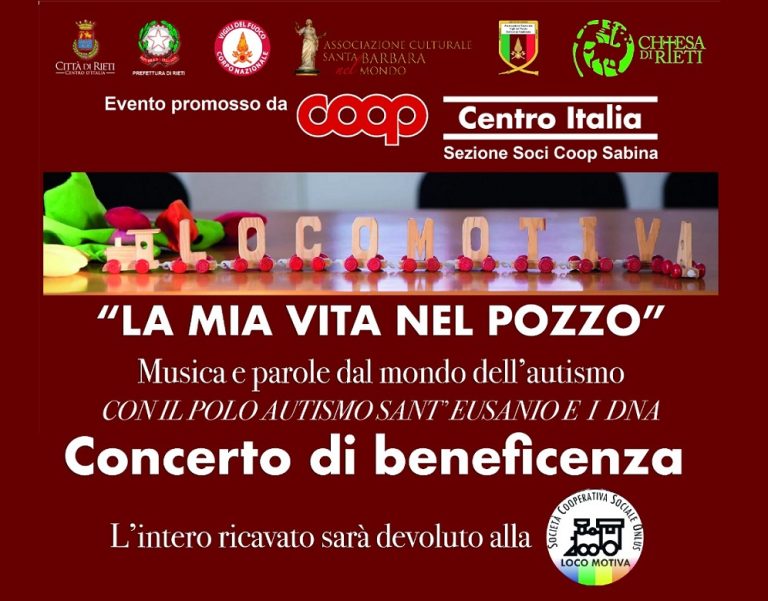 Il 2 dicembre al Teatro Vespasiano il concerto “La mia vita nel pozzo” a cura di Coop e Loco Motiva