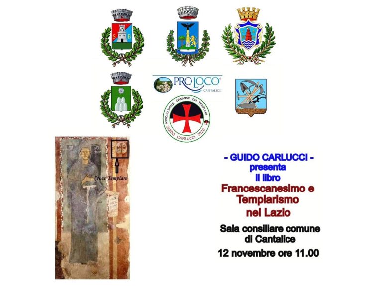 A Cantalice presentazione del libro “Francescanesimo e templarismo” di Guido Carlucci