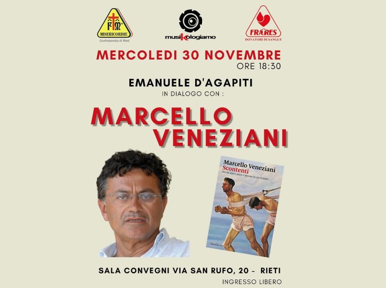 A Rieti in arrivo l’intellettuale Marcello Veneziani in dialogo con l’attore e poeta Emanuele D’Agapiti