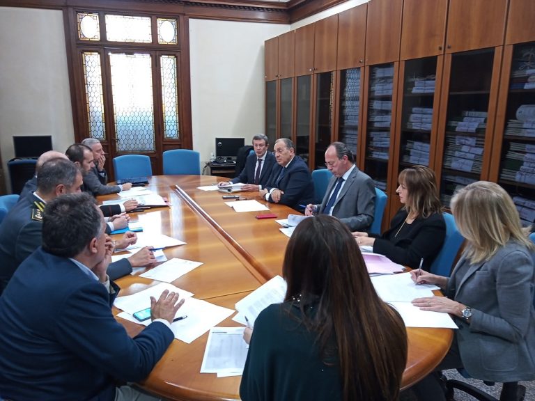 Riunione antimafia alla Prefettura di Rieti per cantieri pubblici e privati ricostruzione post sisma 2016