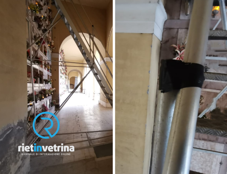 SEI TU IL REPORTER – “Al cimitero di Rieti scale di ferro rotte e pericolose”