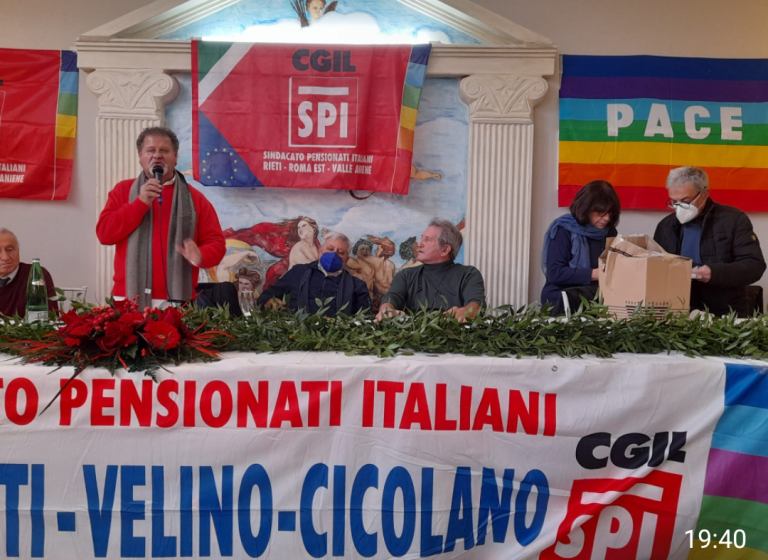 Congresso di lega SPI CGIL Rieti, Walter Filippi eletto Segretario Generale