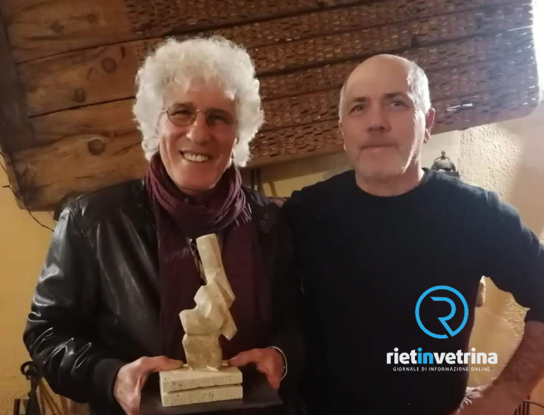 Lo scultore Felice Rufini incontra Ninetto Davoli