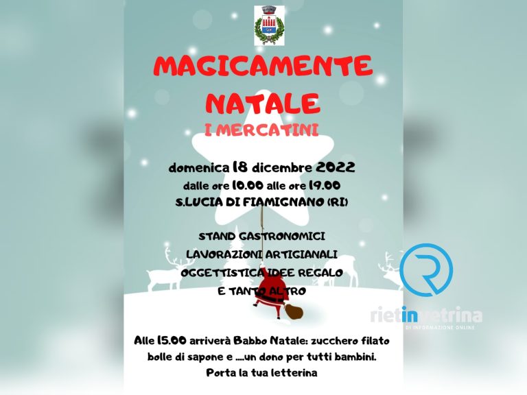 A Fiamignano la seconda edizione di “Magicamente Natale”
