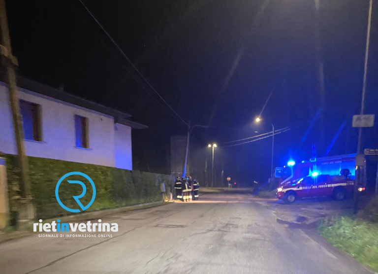 Divelta cabina elettrica a Case San Benedetto. Sul posto i VVF