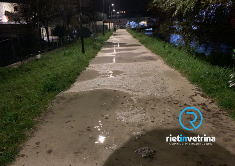 SEI TU IL REPORTER – “Si possono eliminare le buche nella passeggiata pedonale che costeggia il Velino?”