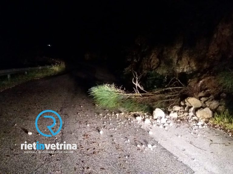 Frana tra Bocchignano (Montopoli di Sabina) e Fuori Dazio (Poggio Mirteto)