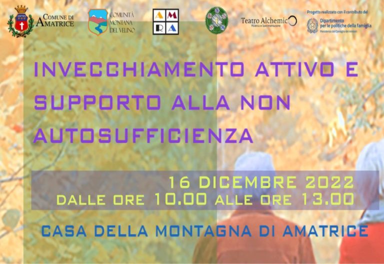 Invecchiamento attivo e supporto alla non autosufficienza